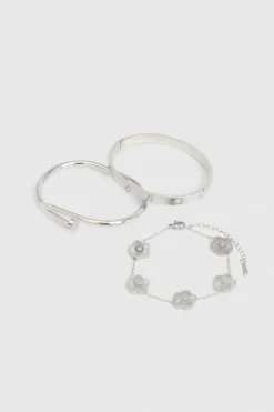 boohoo Lot de 3 bracelets à détails s< Bracelets