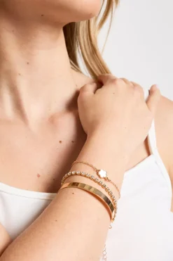boohoo Lot De 3 Bracelets Fleur Émaillés s< Bracelets