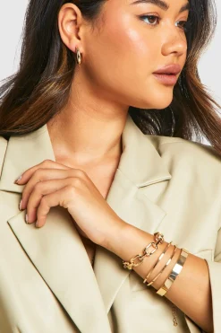 boohoo Lot de Bracelets Manchette Épais Pack< Bracelets