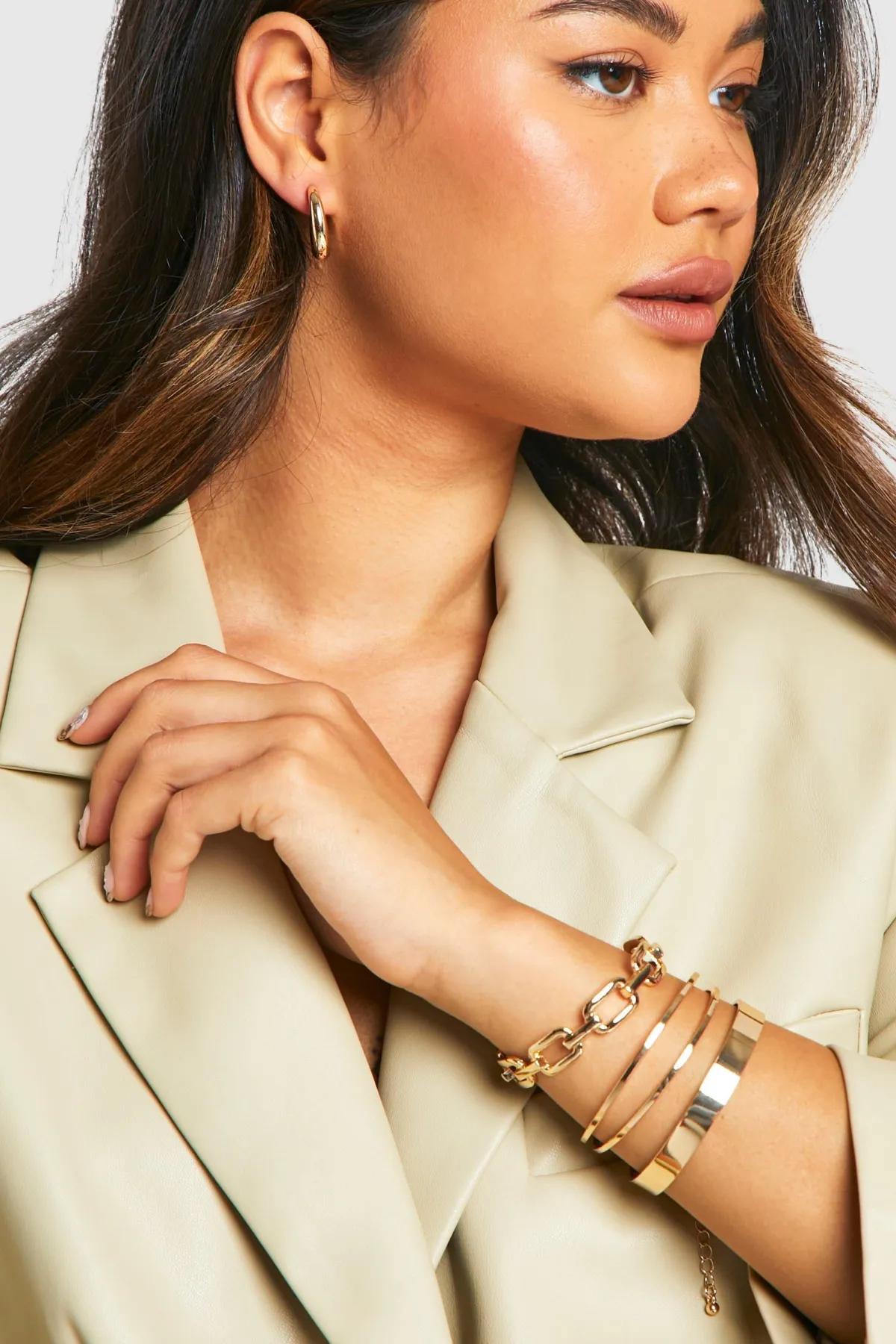 boohoo Lot de Bracelets Manchette Épais Pack< Bracelets