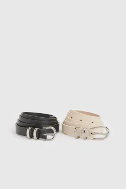 Lot De 2 Ceintures Fines