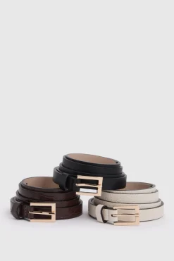 boohoo Lot De 3 Ceintures Fines< Ceintures