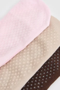 Lot De 3 Chaussettes Antidérapantes Pour Pilates Et Yoga Dsgn Studio