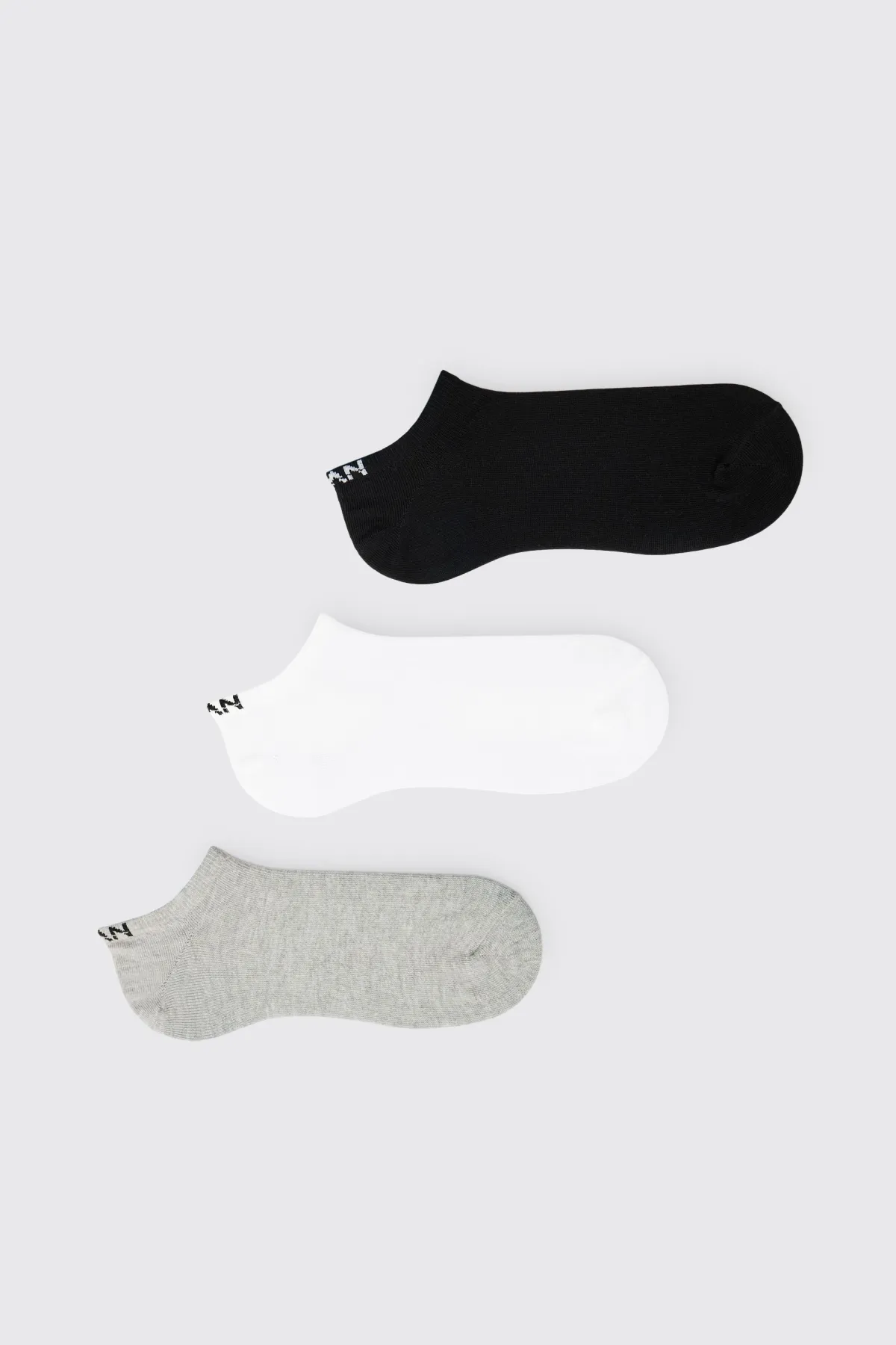 boohooMAN Lot De 3 Chaussettes Basses Invisibles Homme<Homme Chaussettes