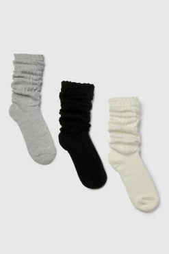 Lot de 3 chaussettes décontractées côtelées