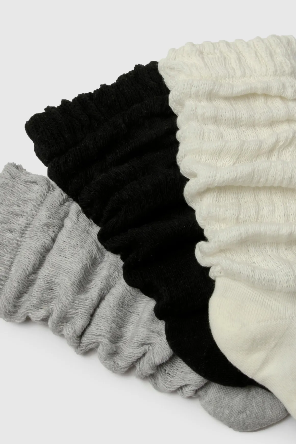 Lot de 3 chaussettes décontractées côtelées