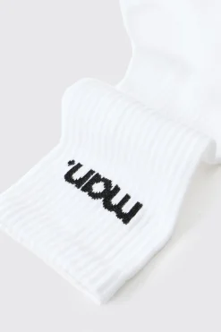 boohooMAN Lot de 7 chaussettes de sport pour homme<Homme Chaussettes