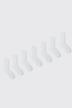 Lot de 7 chaussettes de sport unies
