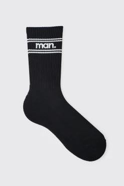 boohooMAN Lot de 5 Chaussettes Homme Jacquard à Rayures et Pois<Homme Chaussettes