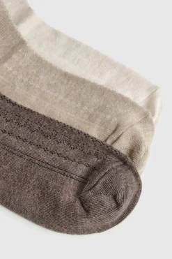 boohoo Lot de 3 chaussettes pointelle s<Femme Lingerie Et Sous-Vêtements|Looks Preppy