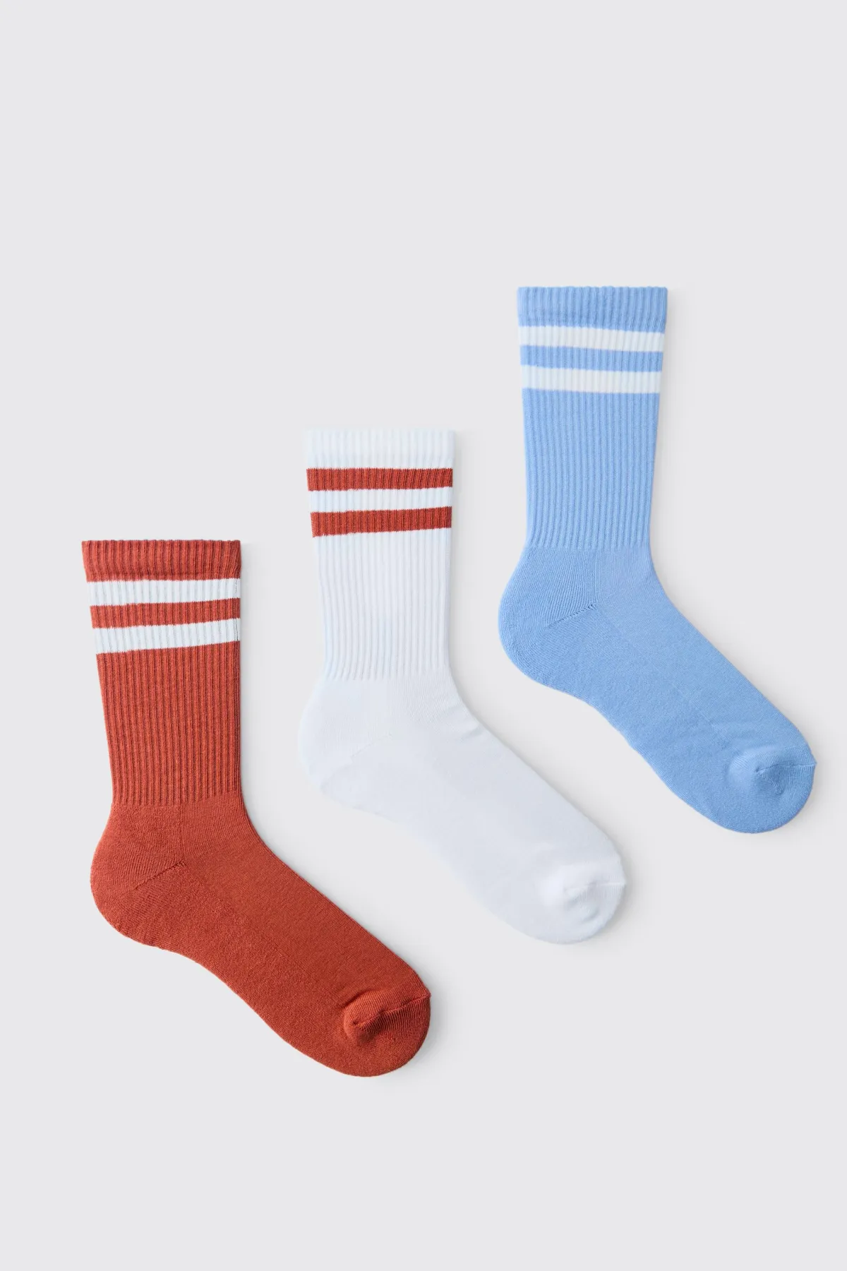 boohooMAN Lot De 3 Chaussettes À Rayures<Homme Chaussettes