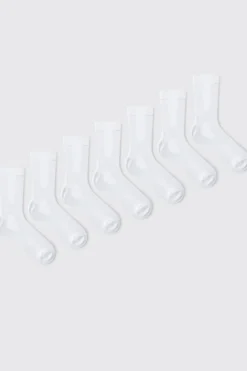 boohooMAN Lot de 7 chaussettes unies<Homme Chaussettes