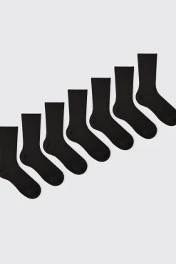 Lot de 7 chaussettes unies