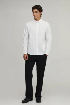 boohooMAN Lot De 2 Chemises En Coton À Manches Longues Coupe Regular<Homme Chemises