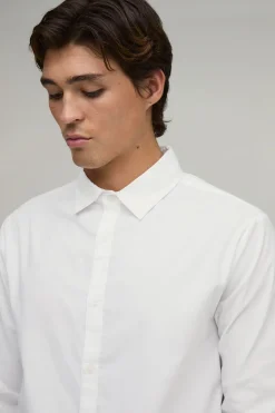 boohooMAN Lot De 2 Chemises En Coton À Manches Longues Coupe Regular<Homme Chemises