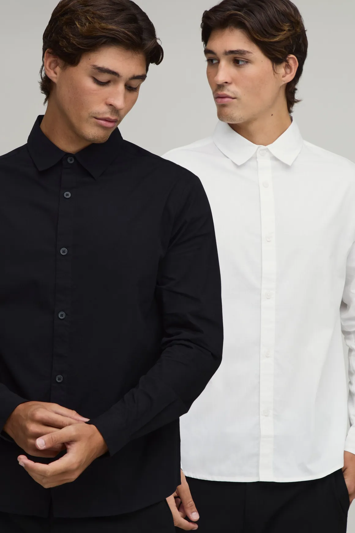 Lot De 2 Chemises En Coton À Manches Longues Coupe Regular
