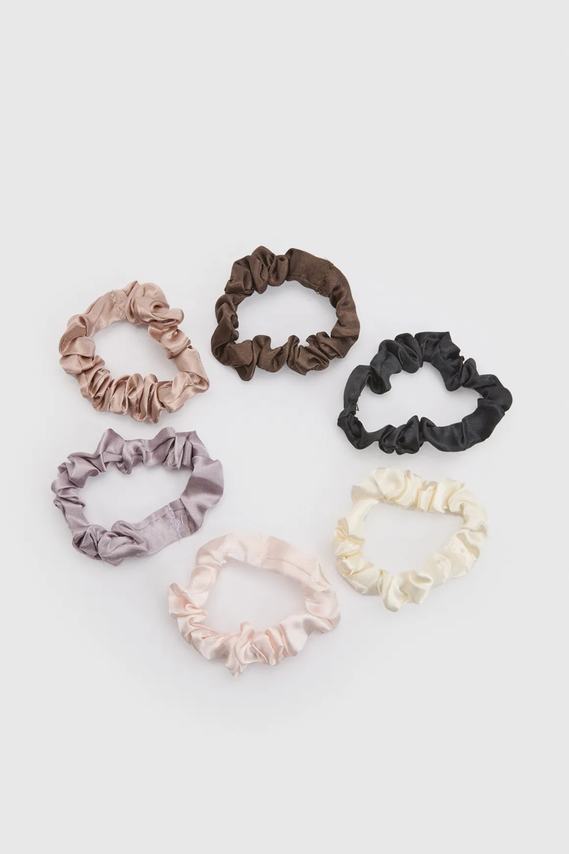 Lot De 6 Chouchous En Satin