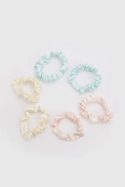 Lot De 6 Chouchous En Satin