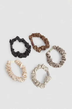 boohoo Lot de 6 Chouchous en Satin< Satin Et Dentelle