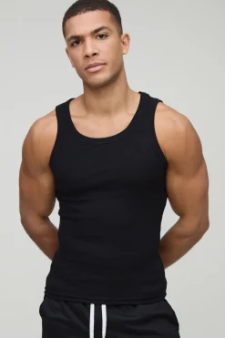 Lot de 2 débardeurs Muscle Fit Basic