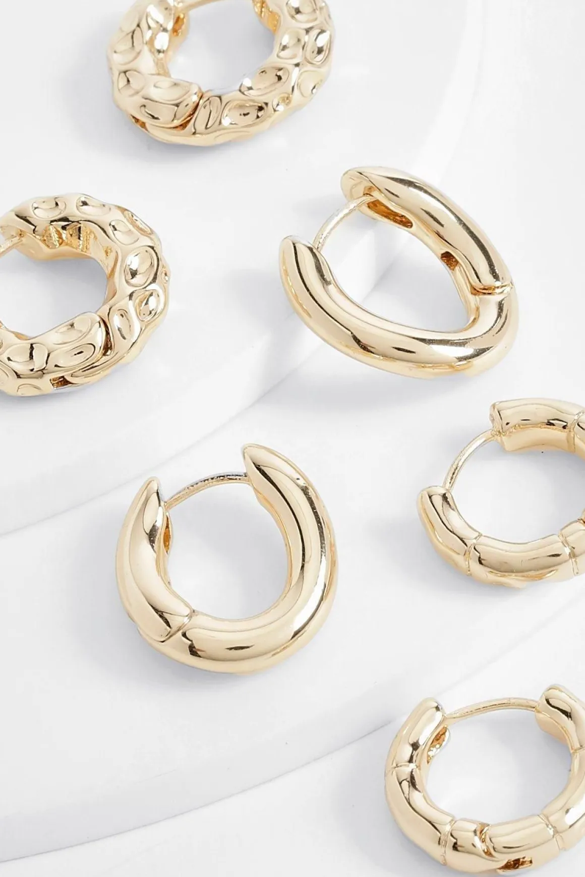 Lot De Mini Créoles Dorées