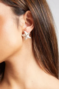 Lot De 3 Paires De Boucles D'oreilles Synthétiqueces Coquillage Et Étoile De Mer