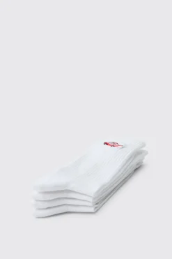 Lot De 2 Paires De Chaussettes Brodées Palmier Et Voiture