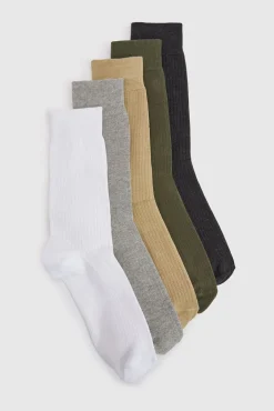 Burton Lot De 5 Paires De Chaussettes Côtelées Unies<Homme Chaussettes