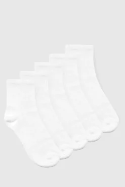 boohoo Lot De 5 Paires De Chaussettes De Cheville hes<Femme Lingerie Et Sous-Vêtements|Chaussettes