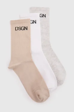Lot De 3 Paires De Chaussettes De Sport Dsgn Studio
