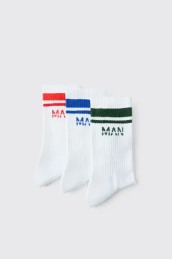 Lot De 3 Paires De Chaussettes Mi-hautes Homme Active Gym