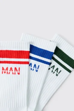 Lot De 3 Paires De Chaussettes Mi-hautes Homme Active Gym