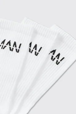 boohooMAN Lot de 3 paires de chaussettes - MAN Active<Homme Accessoires|Chaussettes