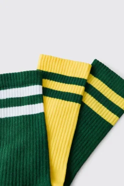 Lot De 3 Paires De Chaussettes Rayées