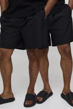 boohooMAN Lot de 2 Shorts de Bain Mi-Longs<Homme Shorts|Tout Afficher