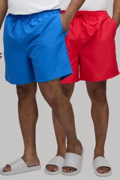 boohooMAN Lot De 2 Shorts De Bain Mi-longs BM Autograph<Homme Shorts|Tout Afficher