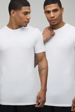 Lot de 2 T-Shirts Ajustés Basiques Muscle Fit
