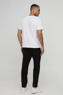 Lot De 2 T-shirts Ajustés À Col Rond Essentiels