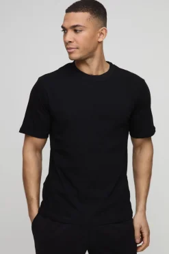 Lot De 2 T-shirts Ajustés À Col Rond Essentiels