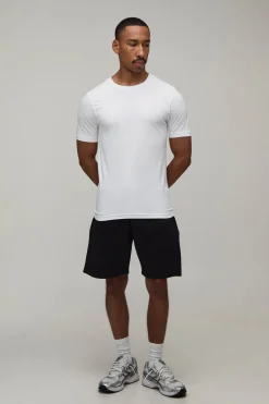 boohooMAN Lot De 2 T-shirts Ajustés Coupe Musclée Essentiels<Homme Tout Afficher|T-Shirts Grande Taille