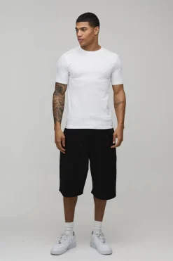 Lot De 2 T-shirts Basiques Coupe Ajustée Musclée