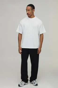 Lot De 2 T-shirts Col Rond Oversize En Coton Épais