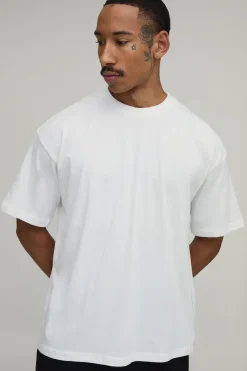 Lot De 2 T-shirts Col Rond Oversize En Coton Épais