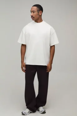 boohooMAN Lot de 2 T-Shirts Col Rond Oversize Poids Lourd<Homme Indispensables Grande Taille|Tout Afficher