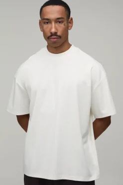boohooMAN Lot de 2 T-Shirts Col Rond Oversize Poids Lourd<Homme Indispensables Grande Taille|Tout Afficher