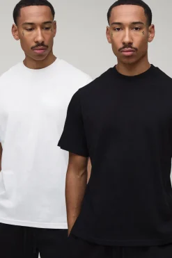 Lot De 2 T-shirts Essentiels À Col Rond Coupe Regular