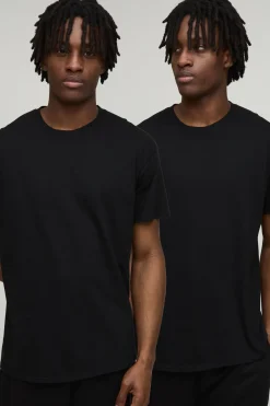 Lot De 2 T-shirts Essentiels À Col Rond Coupe Regular