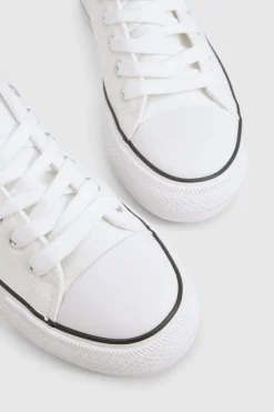 Low Top Platform Lace Up Trainers