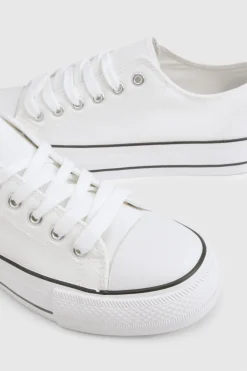 Low Top Platform Lace Up Trainers