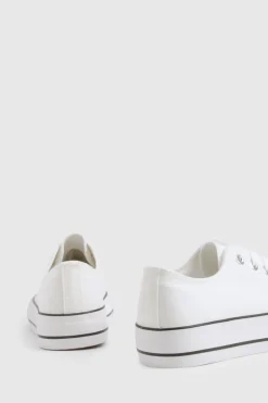 Low Top Platform Lace Up Trainers